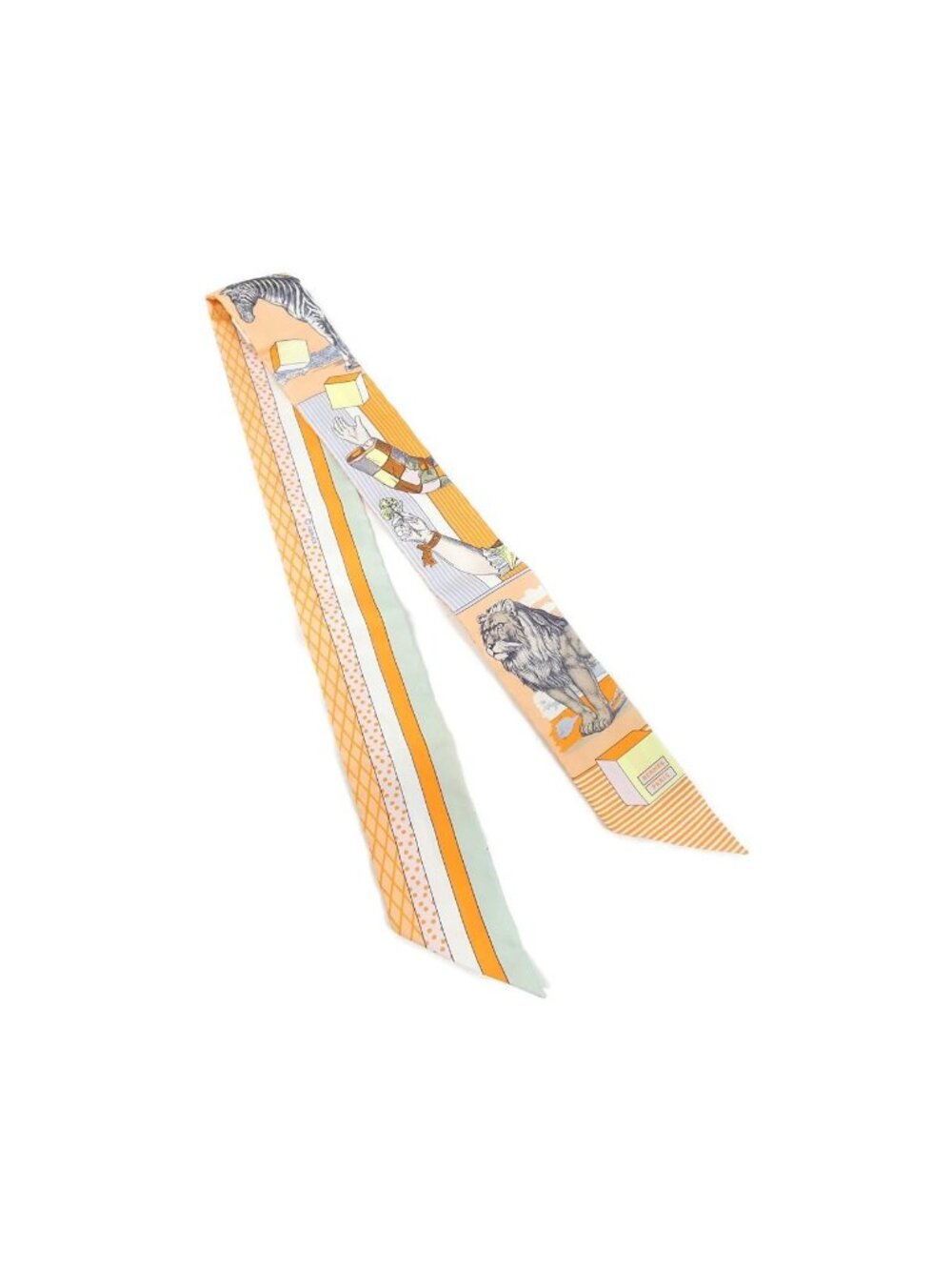 Hermes Grand Theatre Nouveau Twilly Scarf